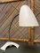 Lámpara de mesa Mid-Century de barniz blanco, años 50, Imagen 6