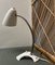 Lámpara de mesa Mid-Century de barniz blanco, años 50, Imagen 10