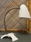 Mid-Century White Shrink Varnish Table Lamp, 1950s 11