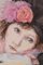Nach Manet, Porträt einer Dame mit einer Rose, 1950er, Aquarell auf Papier 4
