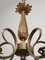 French Art Deco Brass Chandelier, 1930s, Image 11