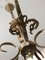 French Art Deco Brass Chandelier, 1930s, Image 12