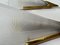 Art Deco Style Triangle Glass Brass Wall Lights Sconces, Sweden, 1980s, Set of 2 9