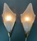 Art Deco Style Triangle Glass Brass Wall Lights Sconces, Sweden, 1980s, Set of 2, Image 7