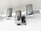 Italian Mid-Century Chrome and Glass Wall Sconces attributed to Gaetano Sciolari, 1960s, Set of 2, Image 13