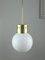 Lampe à Suspension Mid-Century Moderne en Opaline 10