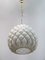 Modern White & Brass Pendant Lamp from Fontana Arte, 1990 1