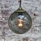 Vintage Dutch Smoked Bubble Glass & Brass Pendant Light 5