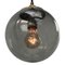 Lámpara colgante holandesa vintage de cristal burbuja y latón, Imagen 4