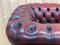 Red Leather Chesterfield Club Chair, 1980s, Image 18