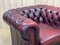 Red Leather Chesterfield Club Chair, 1980s 11