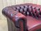 Red Leather Chesterfield Club Chair, 1980s, Image 11