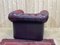 Club chair Chesterfield in pelle rossa, anni '80, Immagine 7