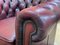 Red Leather Chesterfield Club Chair, 1980s, Image 13