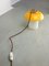 Mid-Century Mushroom Tischlampe aus gelbem Glas & Messing 2