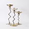 Postmodern Brass Candleholders, 1980s, Set of 3 7