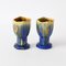 Kleine Vasen mit Tropfglasur von Faiencerie Thulin, 2er Set 1