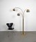 Lampe Arc en Laiton, Italie, 1960s 8