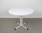 Round White Metal Bistro Table, Italy, 1960s 2