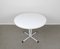 Round White Metal Bistro Table, Italy, 1960s 3