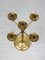 Vintage Brass 5-Arm Candle Holder 5