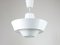 Vintage White Bauhaus Ceiling Lamp 1