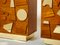 Italian Modernist Brass & Ash Chest of Drawers, 1970s, Set of 2, Image 10