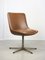 Mid-Century Drehsessel aus braunem Kunstleder von Stol 10