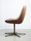 Mid-Century Brown Leatherette Swivel Chair from Stol 4