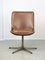 Mid-Century Drehsessel aus braunem Kunstleder von Stol 9