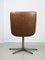 Mid-Century Drehsessel aus braunem Kunstleder von Stol 8