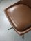 Mid-Century Brown Leatherette Swivel Chair from Stol 13