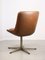 Mid-Century Brown Leatherette Swivel Chair from Stol 2