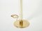 Modernist Acrylic Glass Brass Floor Lamp by Jacques Adnet, 1950s 5