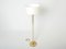 Modernist Acrylic Glass Brass Floor Lamp by Jacques Adnet, 1950s 2