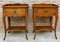 French Bedside Tables with a Drawer, 1900s, Set of 2 1