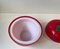 Vintage Red Apple Plastic Ice Bucket and Tong, 1970s, Set of 2, Image 3