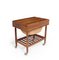 Mid-Century Rosewood Serving Trolley, 1960s, Image 1