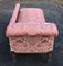 Chaise Lounge in Mahogany & Pink Upholstery, 1940s 3