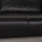 Schwarzes Leder 250 3-Sitzer Sofa von Rolf Benz 3