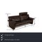 Brown Leather 3-Seater Sofa from Erpo Santana, Image 2