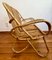 Bamboo Bench with Table and Armchair, 1970s, Set of 3 6