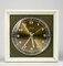 Vintage Green and Gold Watch Clock, 1970s 1