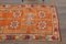 Orangefarbener Vintage Teppich aus Baumwolle, 1960er 5