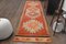 Orangefarbener Vintage Teppich aus Baumwolle, 1960er 1
