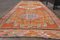 Vintage Orange Cotton Rug, 1960s 3