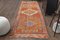 Vintage Orange Cotton Rug, 1960s 1