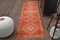 Vintage Turkish Burnt Pink Oushak Runner Rug, 1960s 1