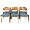 Rosewood Model 77 Dining Chairs by Niels O. Møller, 1960, Set of 6, Image 1