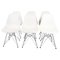 DSR Chairs with Eiffel Tower Frame by Charles & Ray Eames, 2000, Set of 6 1